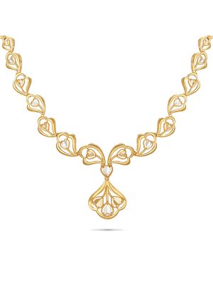 Exciting Gold Fancy Necklace-hover