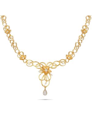 Exciting Gold Fancy Necklace-hover