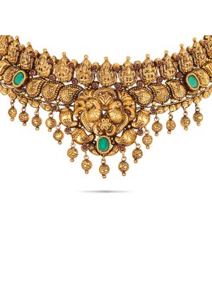 Mesmerising Nagas Antique Choker Necklace-hover