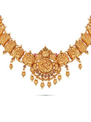 Traditional Gorgeous Gold Necklace-hover