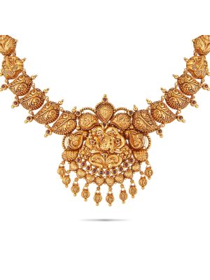 Mesmerising Nagas Gold Necklace-hover