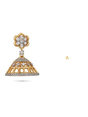 Stunning Diamond Jhumkas-hover