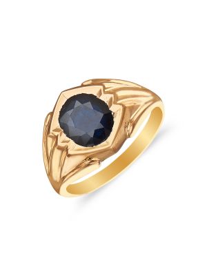 Gold fancy Ring with single stone design 22k purity,stone less  Weight-4.200gm Approx (genuine size) – Asdelo