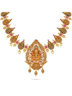 Traditional Gorgeous Gold Necklace-hover