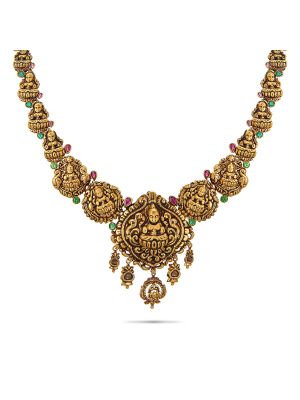 Fascinating Gold Fancy Necklace-hover