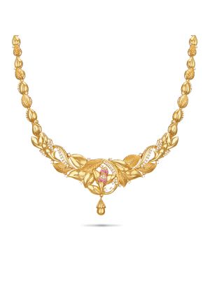 Exciting Gold Fancy Necklace-hover