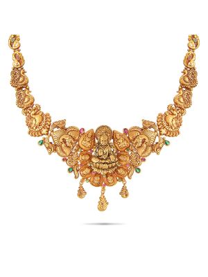 Fascinating Gold Fancy Necklace-hover