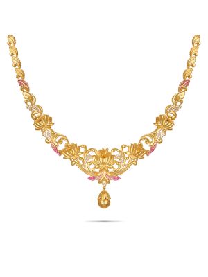 Exciting Gold Fancy Necklace-hover