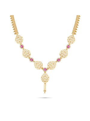 Fascinating Gold Fancy Necklace-hover