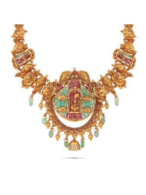 Mesmerising Nagas Gold Necklace-hover