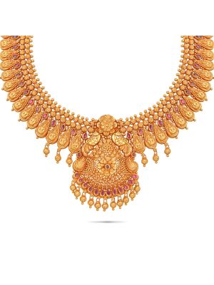 Exciting Gold Fancy Necklace-hover