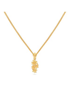 Charming Floral Gold Pendant-hover