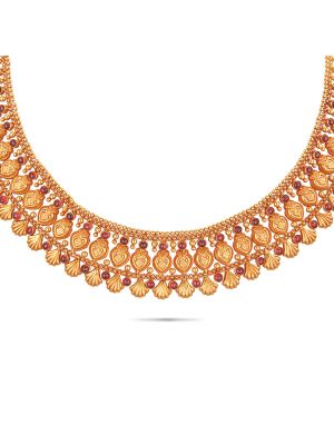 Fascinating Gold Fancy Necklace-hover