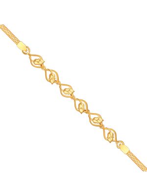 Fascinating Flower Design Gold Bracelet-hover