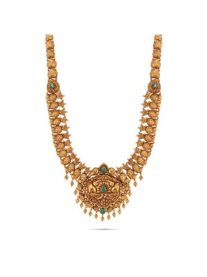 Mesmerising Nagas Antique Gold Haram-hover