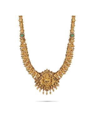 Mesmerising Nagas Antique Gold Haram-hover