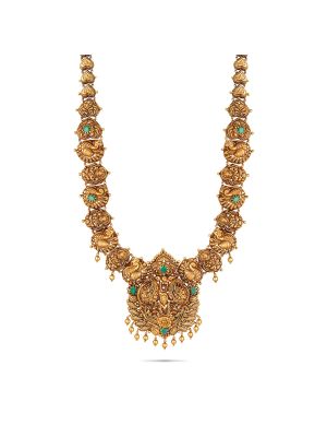 Mesmerising Nagas Antique Gold Haram-hover