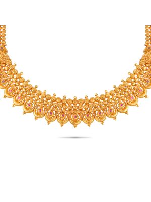 Exciting Gold Fancy Necklace-hover