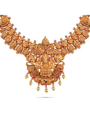 Traditional Gorgeous Gold Necklace-hover