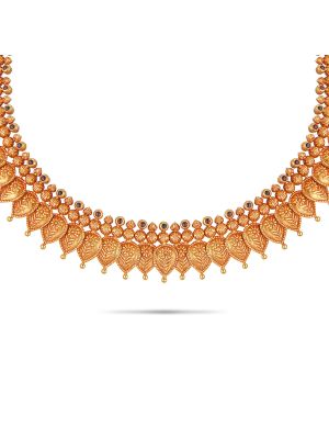 Fascinating Gold Fancy Necklace-hover