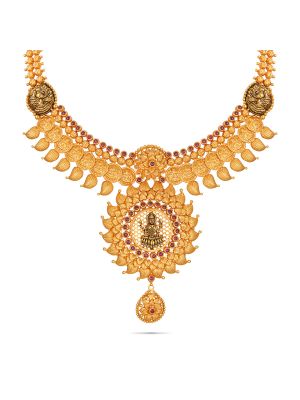 Fascinating Gold Fancy Necklace-hover