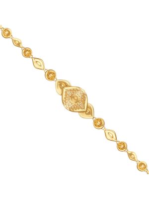 Buy Real Gold Design White Stone Kada Bracelet One Gram Gold Jewellery  Online