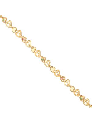 Elegant Heart Gold Bracelet-hover