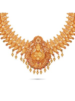 Fascinating Gold Fancy Necklace-hover