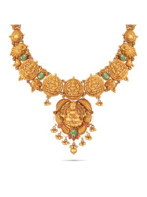 Latest Nagas Antique Temple Necklace-hover