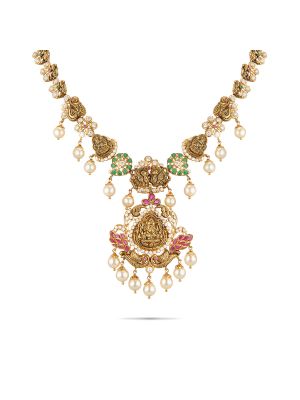 Enticing Ruby Emerald Necklace-hover