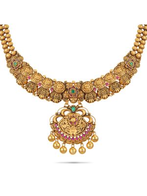 Mesmerising Gold Necklace-hover