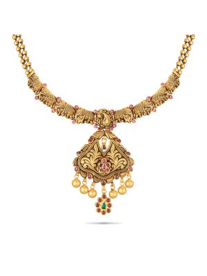 Mesmerising Gold Necklace-hover