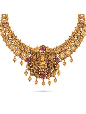 Mesmerising Nagas Antique Necklace-hover