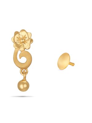 Gold Flower Earring-hover