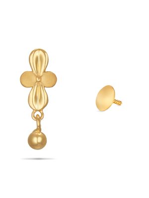 Gold Flower Earring-hover