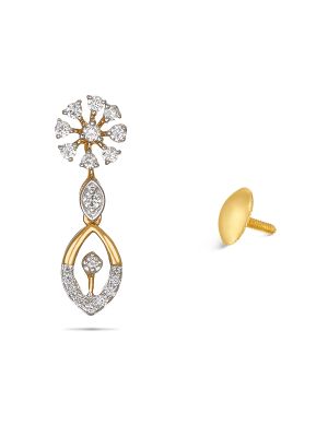 Floral Diamond Earring-hover