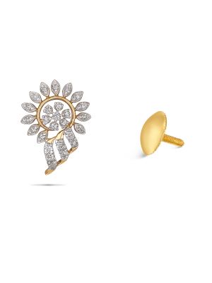 Floral Diamond Earring-hover