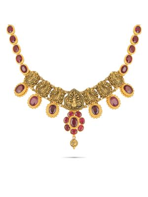 Royal Antique Peacock Necklace-hover