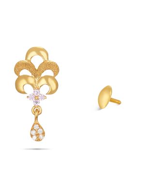 Enticing Gold Drop Earring-hover