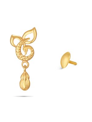 Gold Peacock Earring-hover