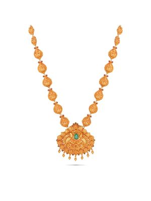 Stunning Peacock Design Gold Malai-hover