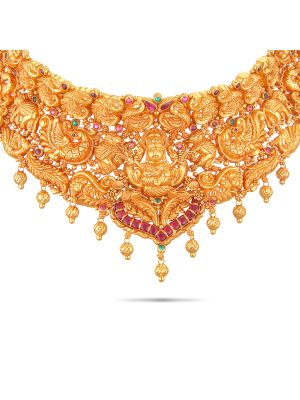 Traditional Choker Gold Necklace-hover