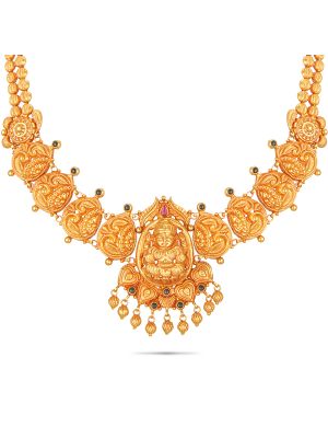 Nagas Bridal Gold Necklace-hover