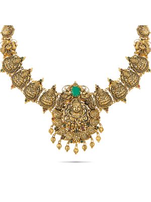 Nagas Temple Gold Necklace-hover