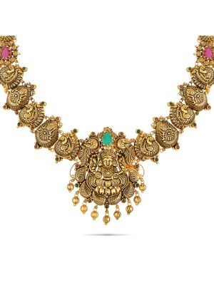 Enchanting Antique Gold Necklace-hover