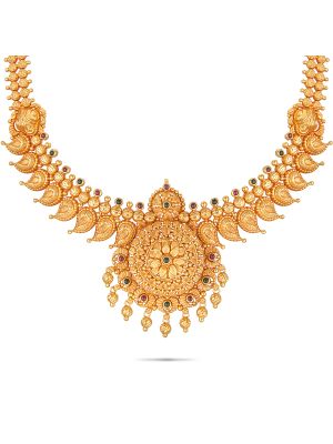 Exciting Gold Fancy Necklace-hover