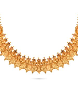 Trendy Floral Gold Necklace-hover