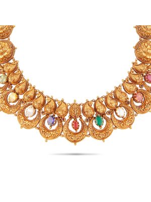 Gorgeous Nagas Gold Necklace-hover