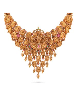 Mesmerising Nagas Gold Necklace-hover