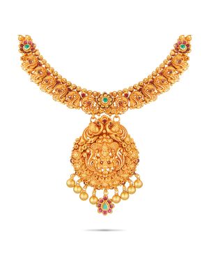 Fascinating Gold Fancy Necklace-hover